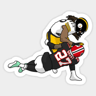 The stiff arm harris Sticker